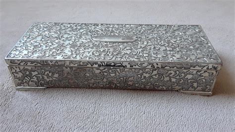 mixed metal jewelry box|solid silver jewelry box.